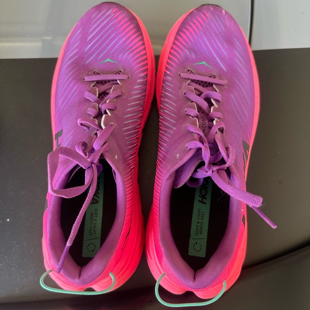 Women's Purple and Pink Hoka Rincon3